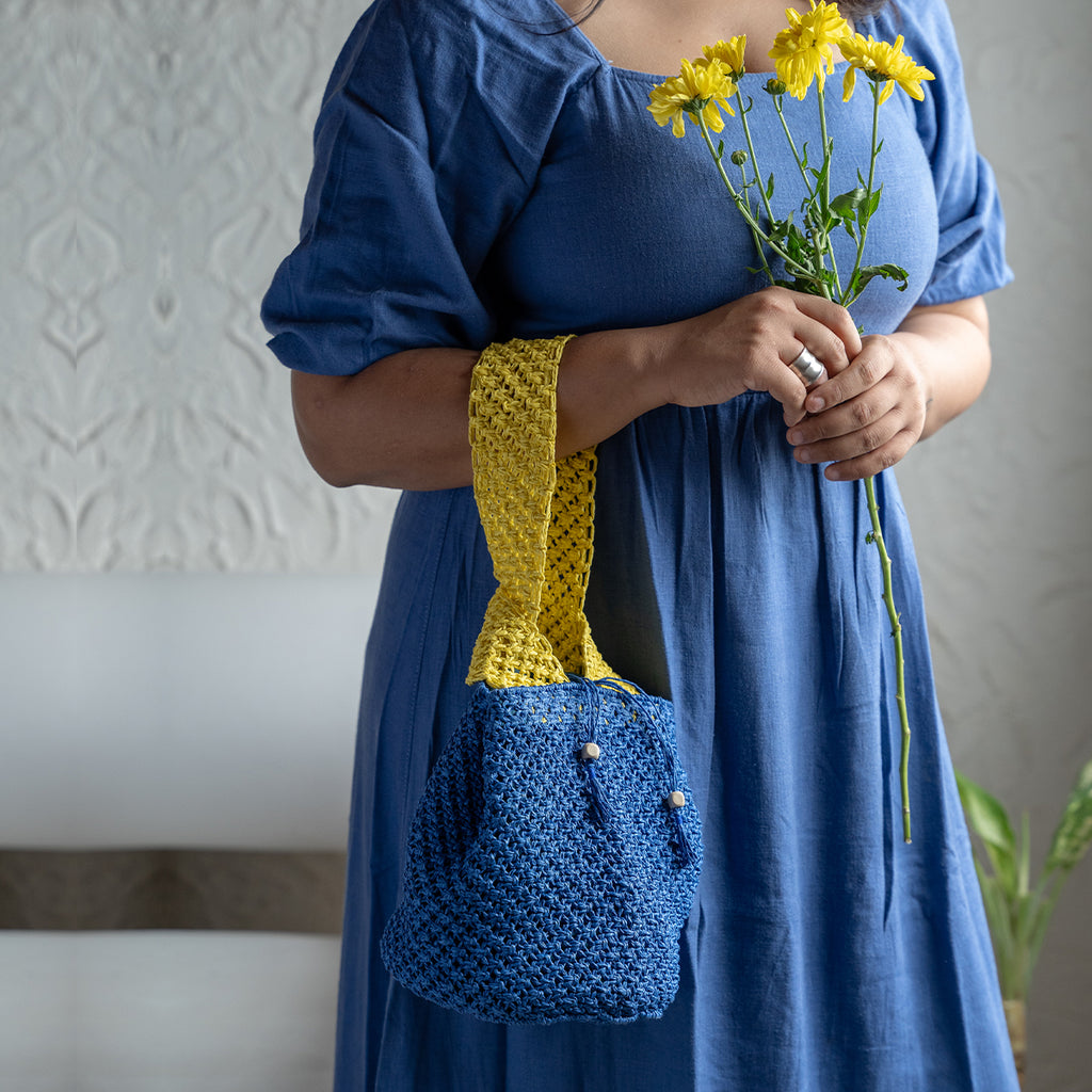 Bliss Raffia Bucket Bag