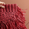 Poppy Raffia Bag