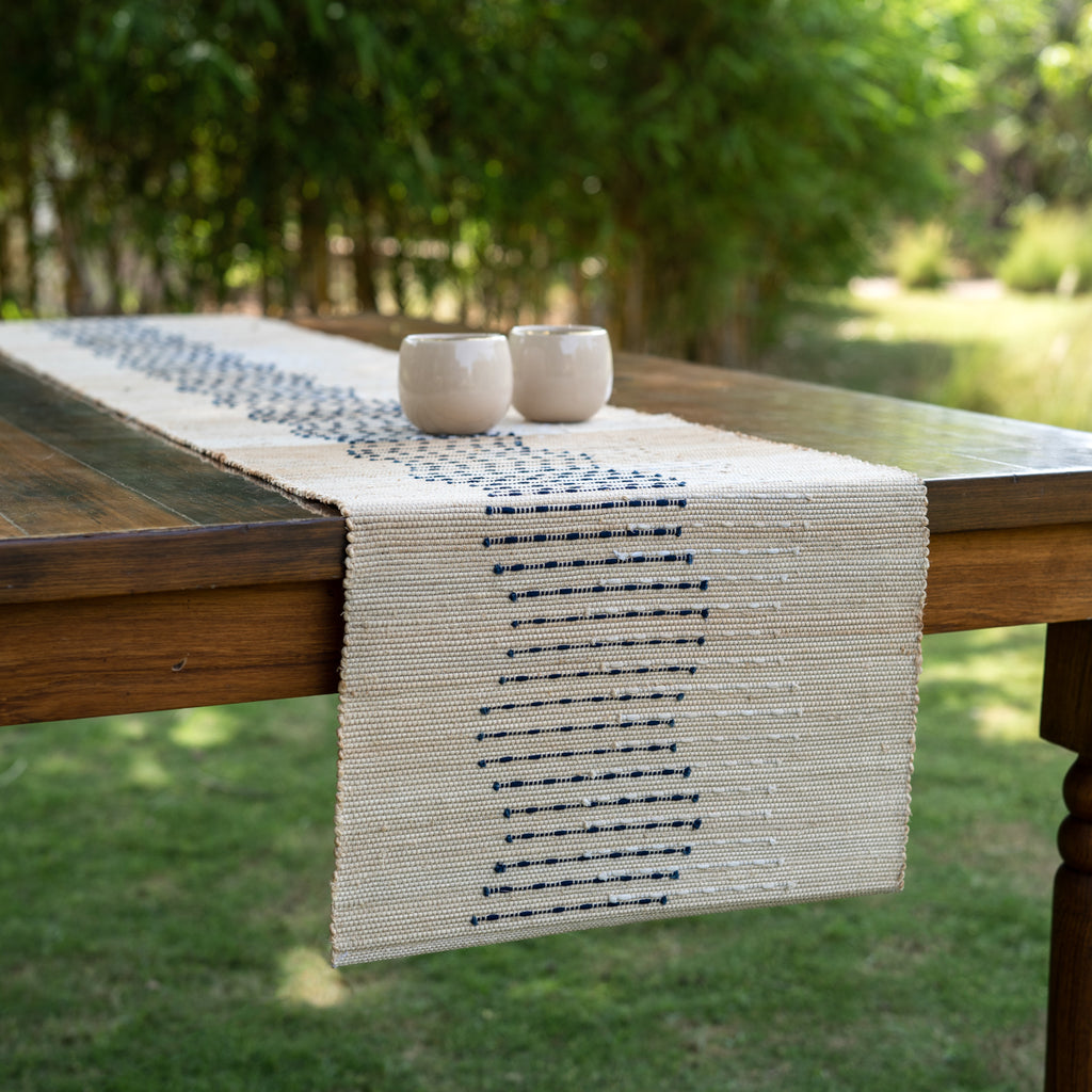 Rekha Hand-Woven Table Runner