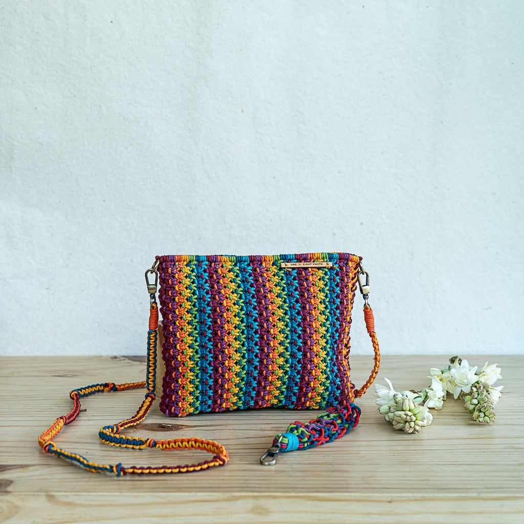 Gardenia Blended Hand-Knotted Sling Bag
