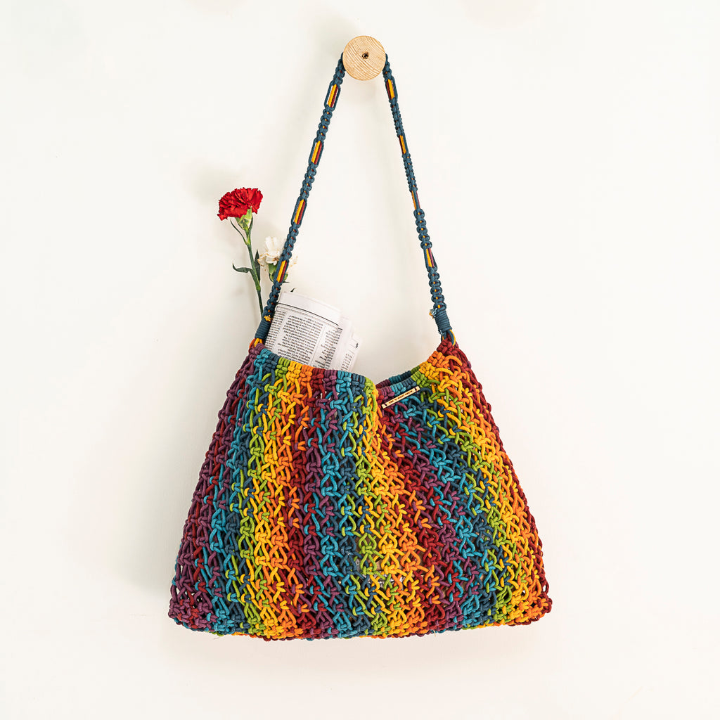 Maya  Blended Hand-Knotted Tote
