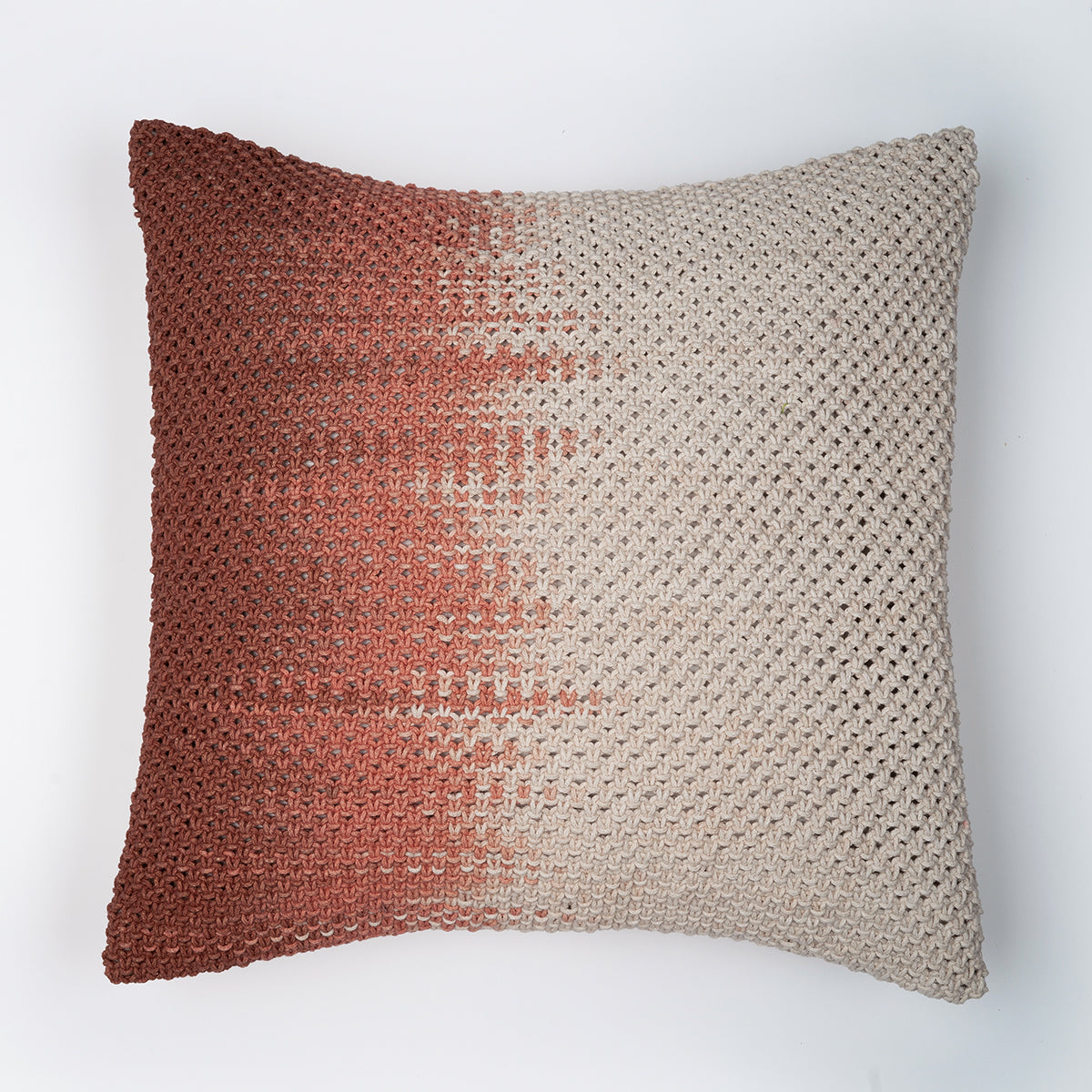 Ombré Hand-Knotted Cushion Cover