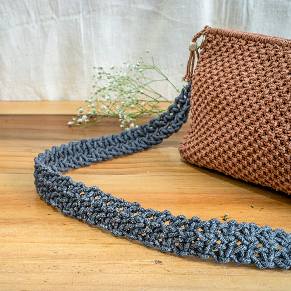 Classic Wide Hand-Knotted Bag Strap