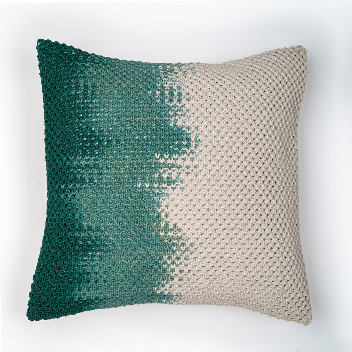 Ombré Hand-Knotted Cushion Cover
