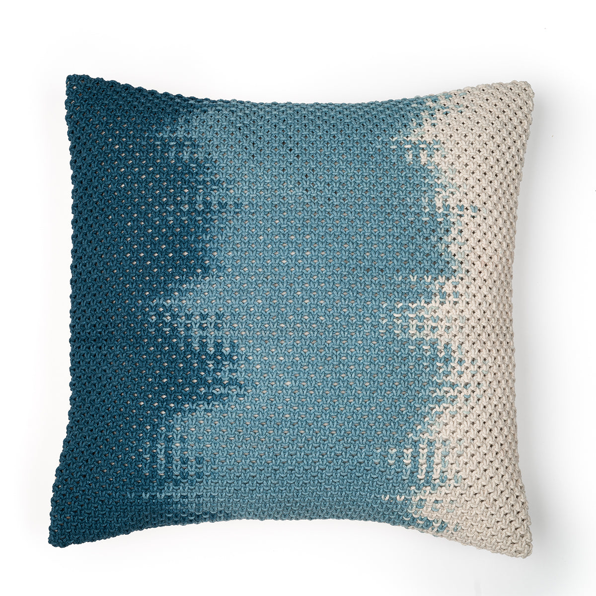 Ombré Hand-Knotted Cushion Cover