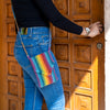 Sweven Striped Hand-Knotted Mobile Pouch