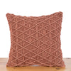 Checkered Hand-Knotted Cushion Cover
