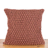 Criss Cross Hand-Knotted Cushion Cover