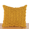 Checkered Hand-Knotted Cushion Cover