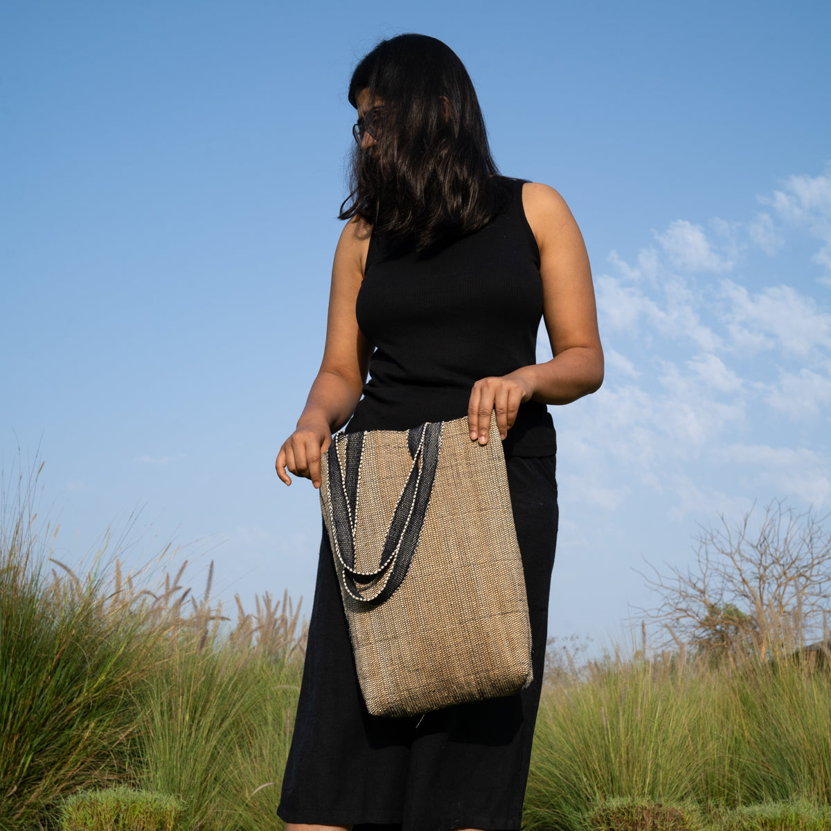 Saral Hand-Woven Tote Bag
