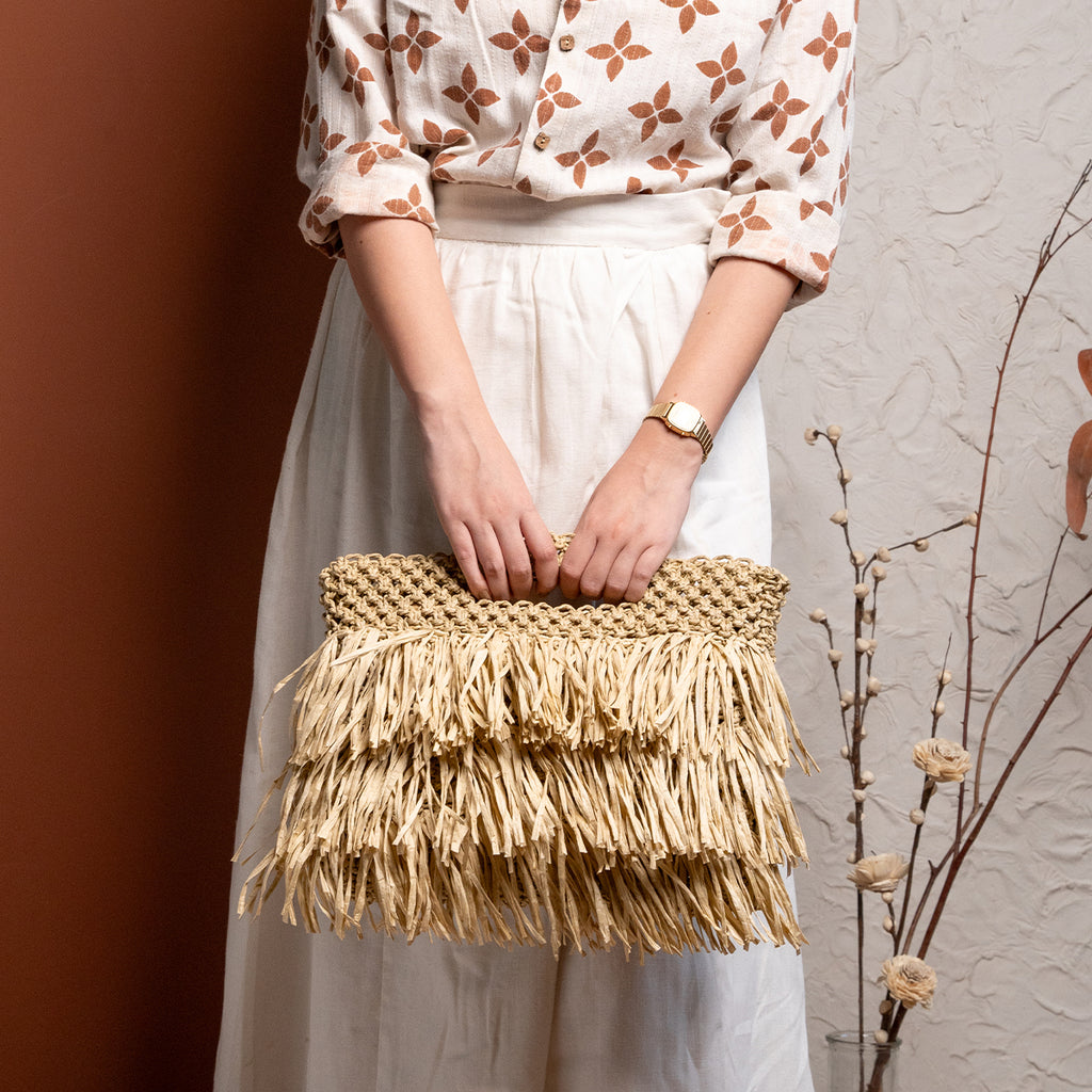 Luna Raffia Bag