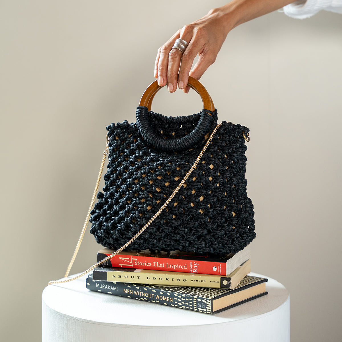 Dahlia Raffia Mini Bag