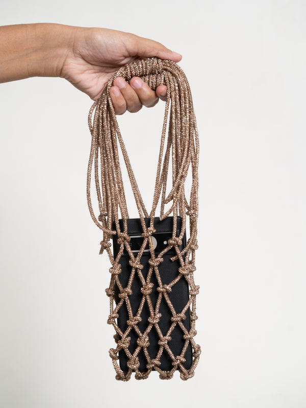 Glister Hand-knotted Mobile Pouch
