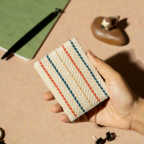 Rangrekha hand woven card holder