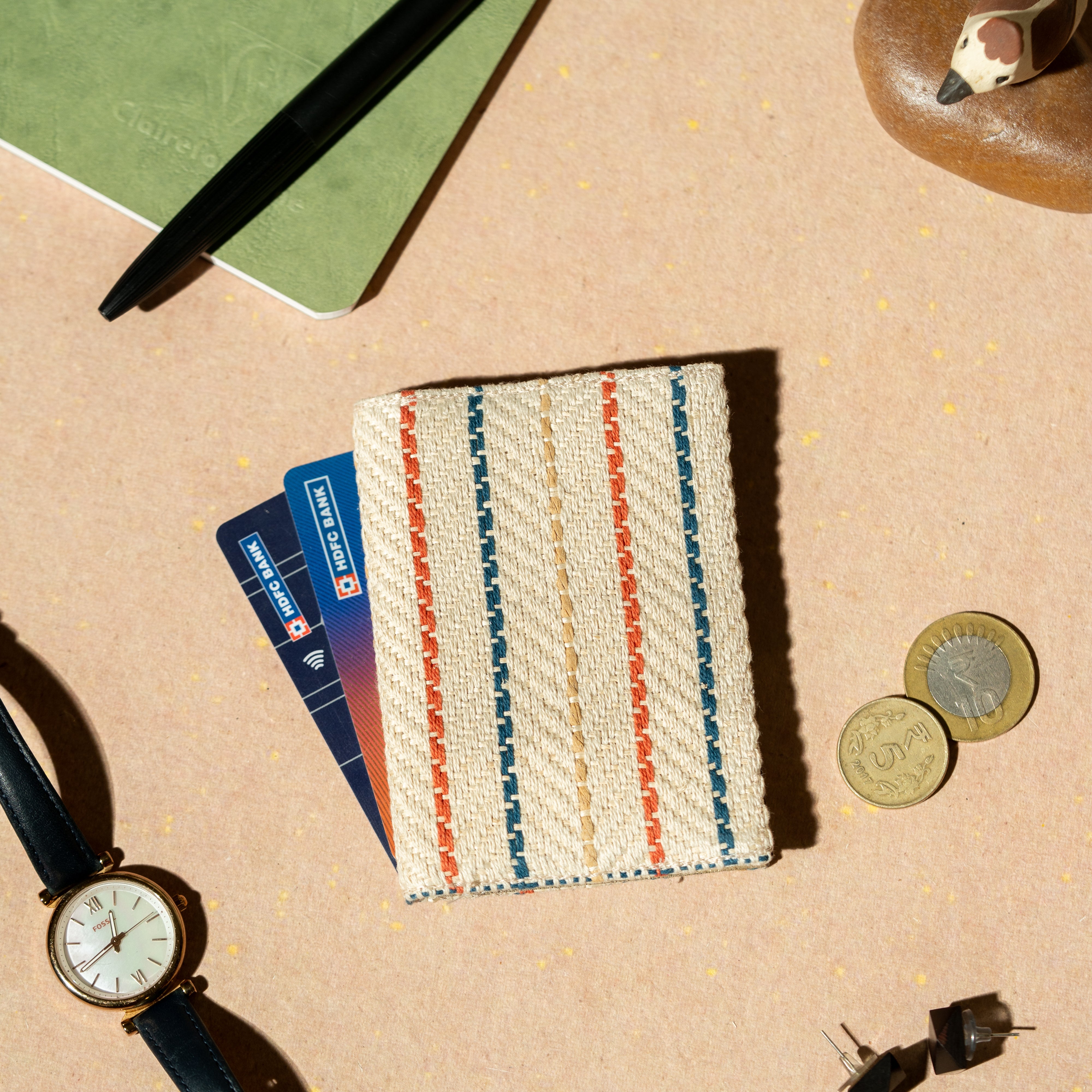 Rangrekha hand woven card holder