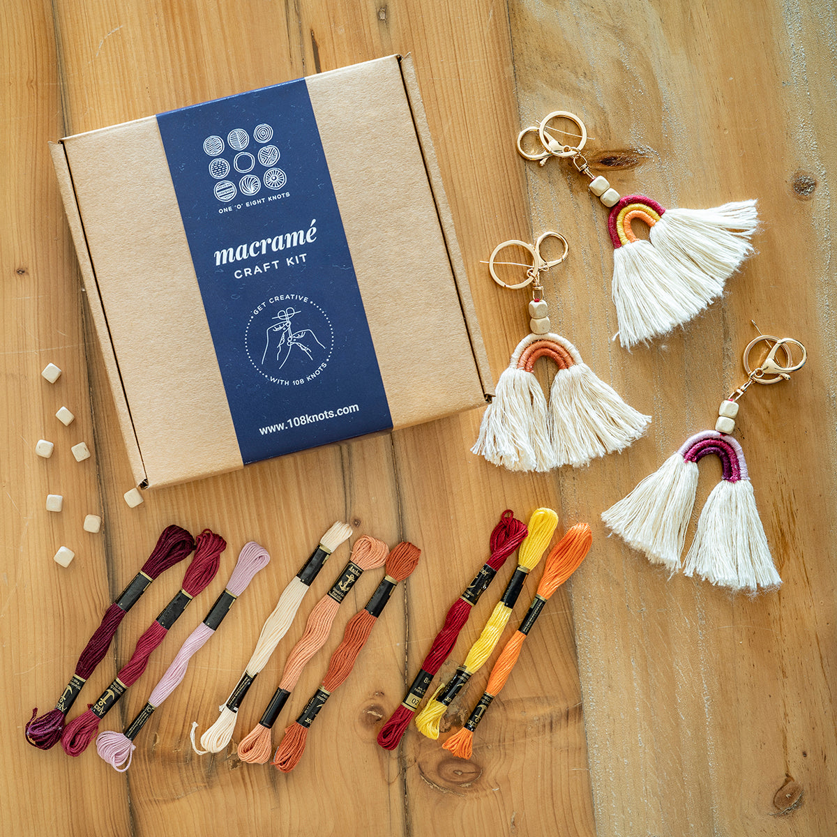 DIY Rainbow Keychain Craft Kit