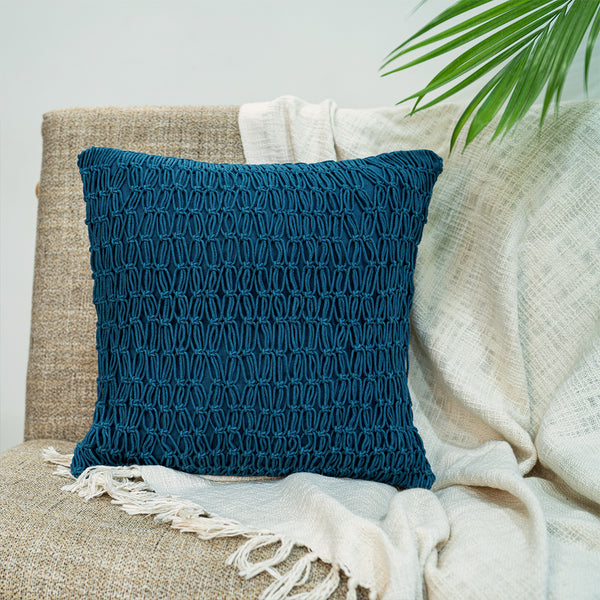 Meander Hand-Knotted Cushion Cover
