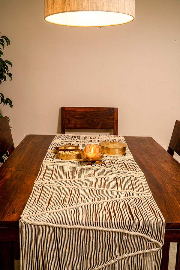 Meander Hand-Knotted Table Runner