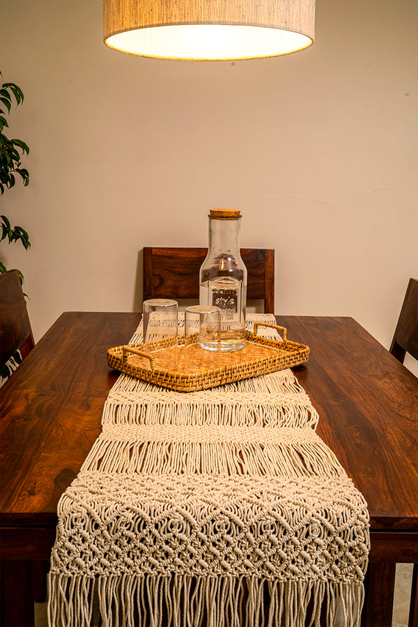 Jewel Hand-Knotted Table Runner