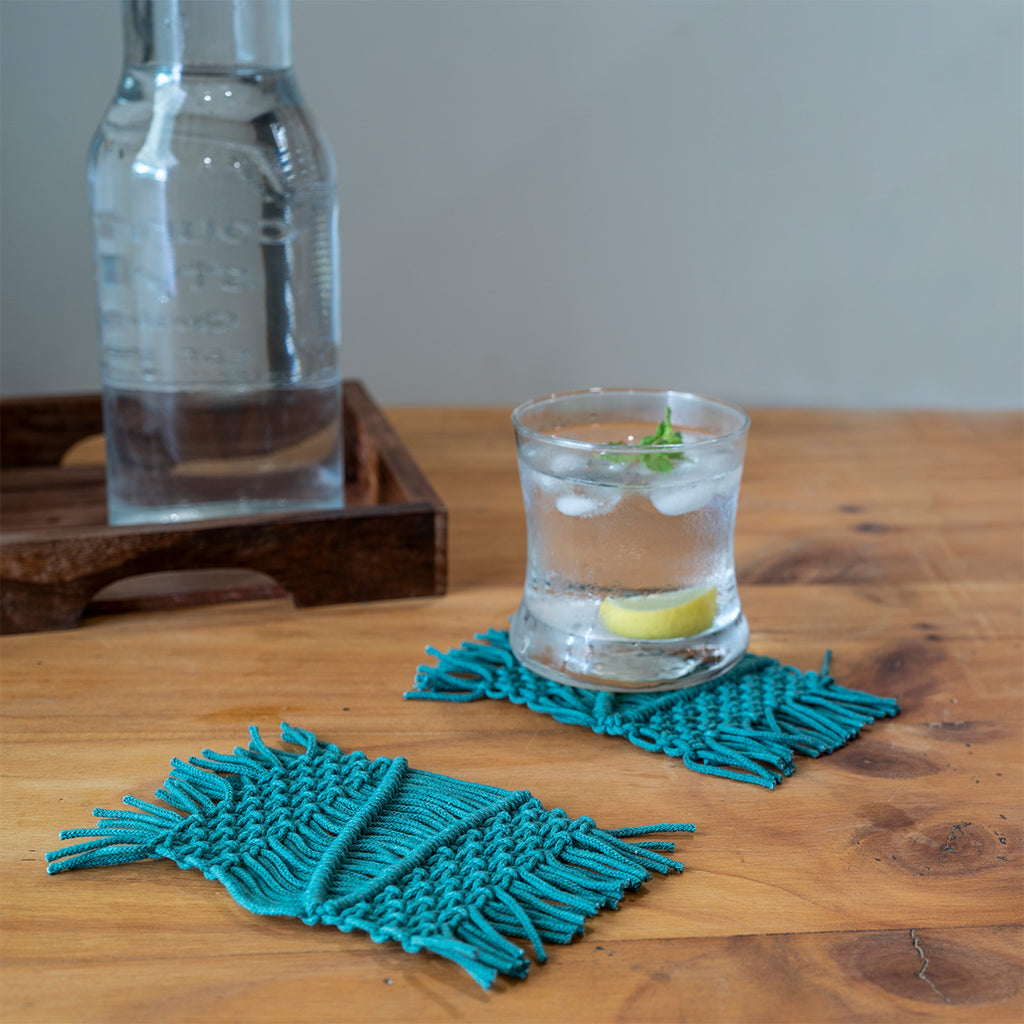 Meander Hand-Knotted Coaster