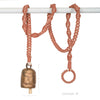 Intertwined Hand-Knotted Wind Chime with Metal Bell (Long)