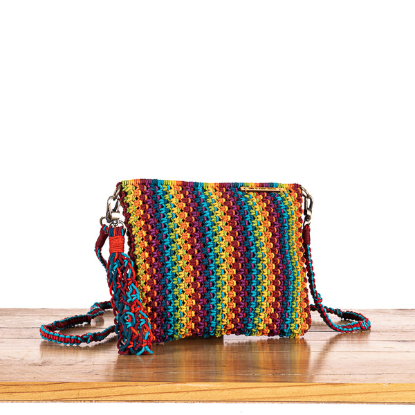 Moira Macrame Mobile Phone Bag | Crossbody Woven Bag – Sew and Saw