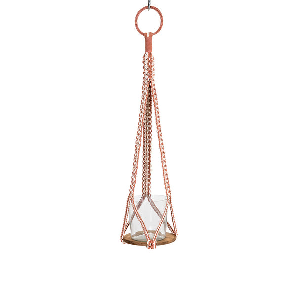 Intertwined Two-Toned Hand-Knotted Plant Hanger