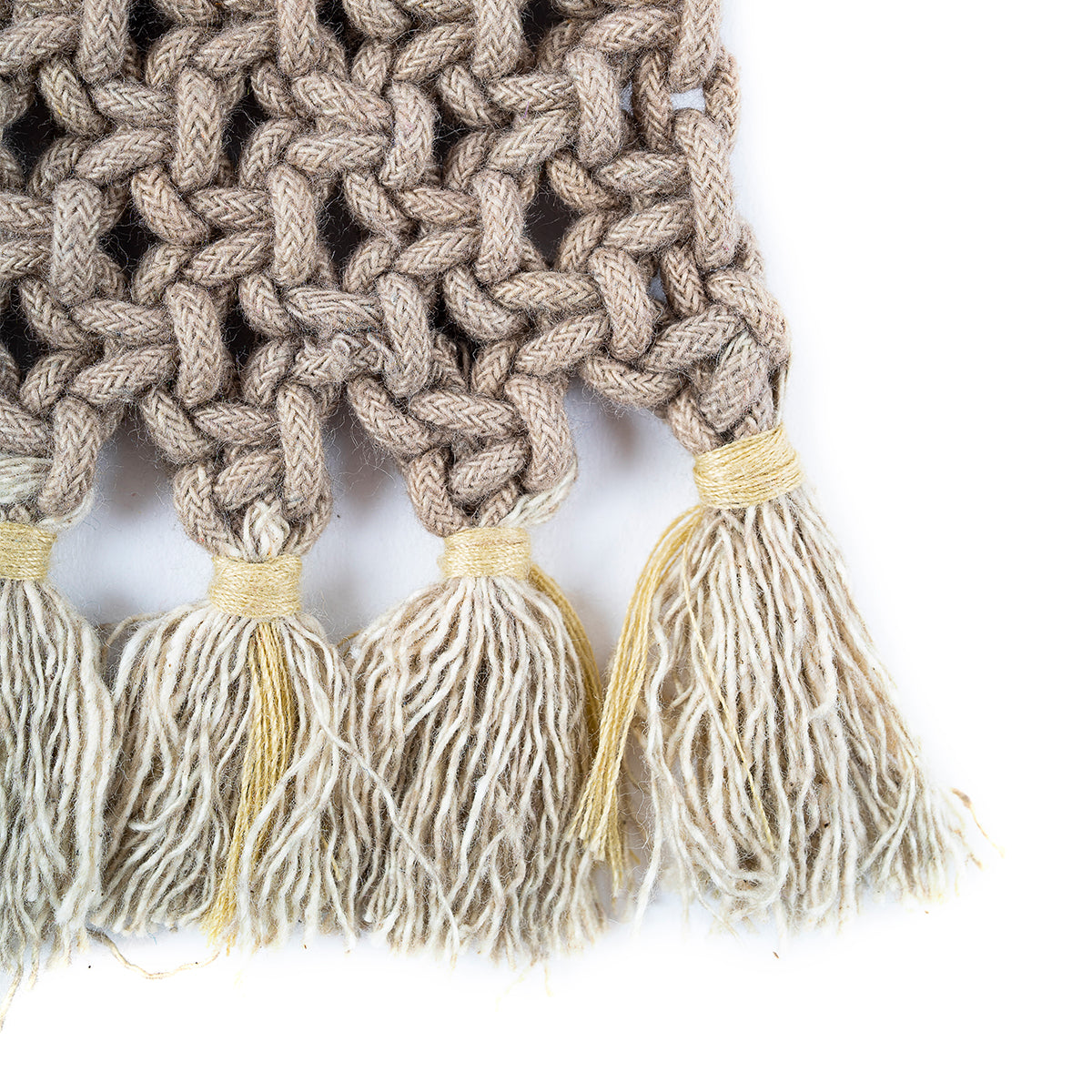 Classic Fringe Hand-Knotted Coaster