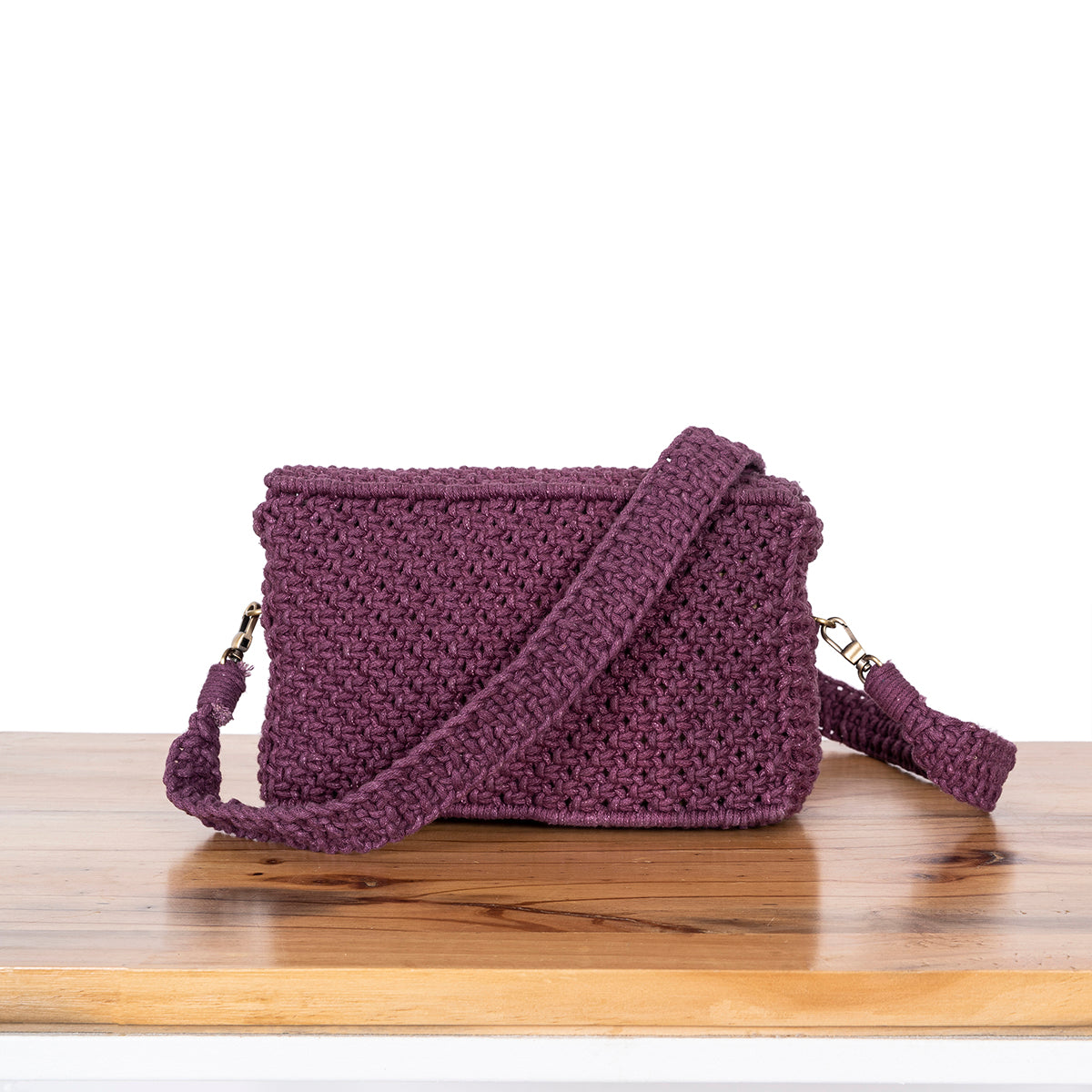 Boxy Affair Hand-Knotted Shoulder Bag