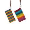 Iris Striped Hand-Knotted Pouch
