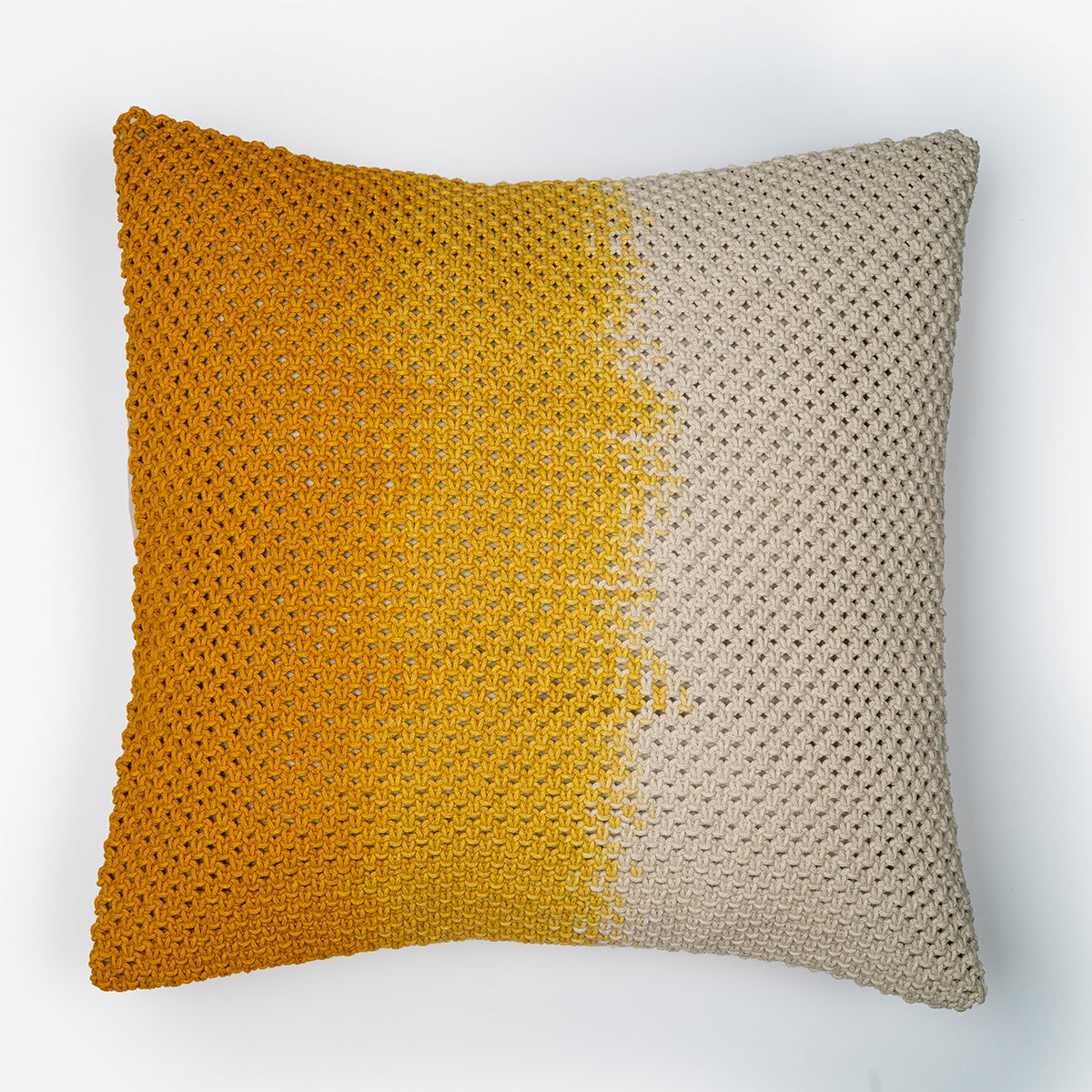 Ombré Hand-Knotted Cushion Cover