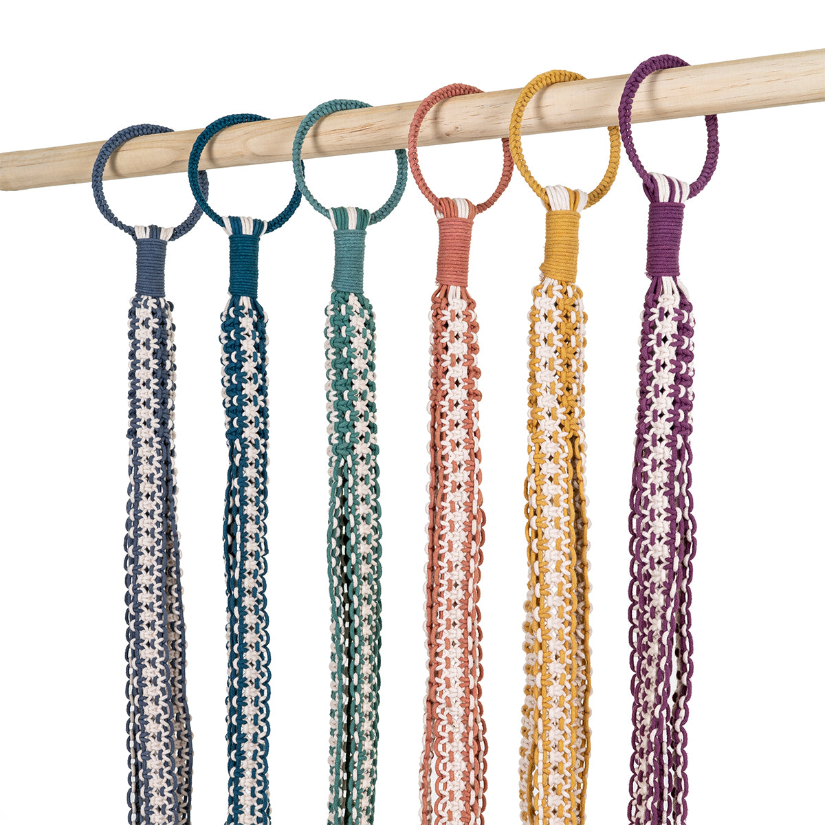 Intertwined Two-Toned Hand-Knotted Plant Hanger