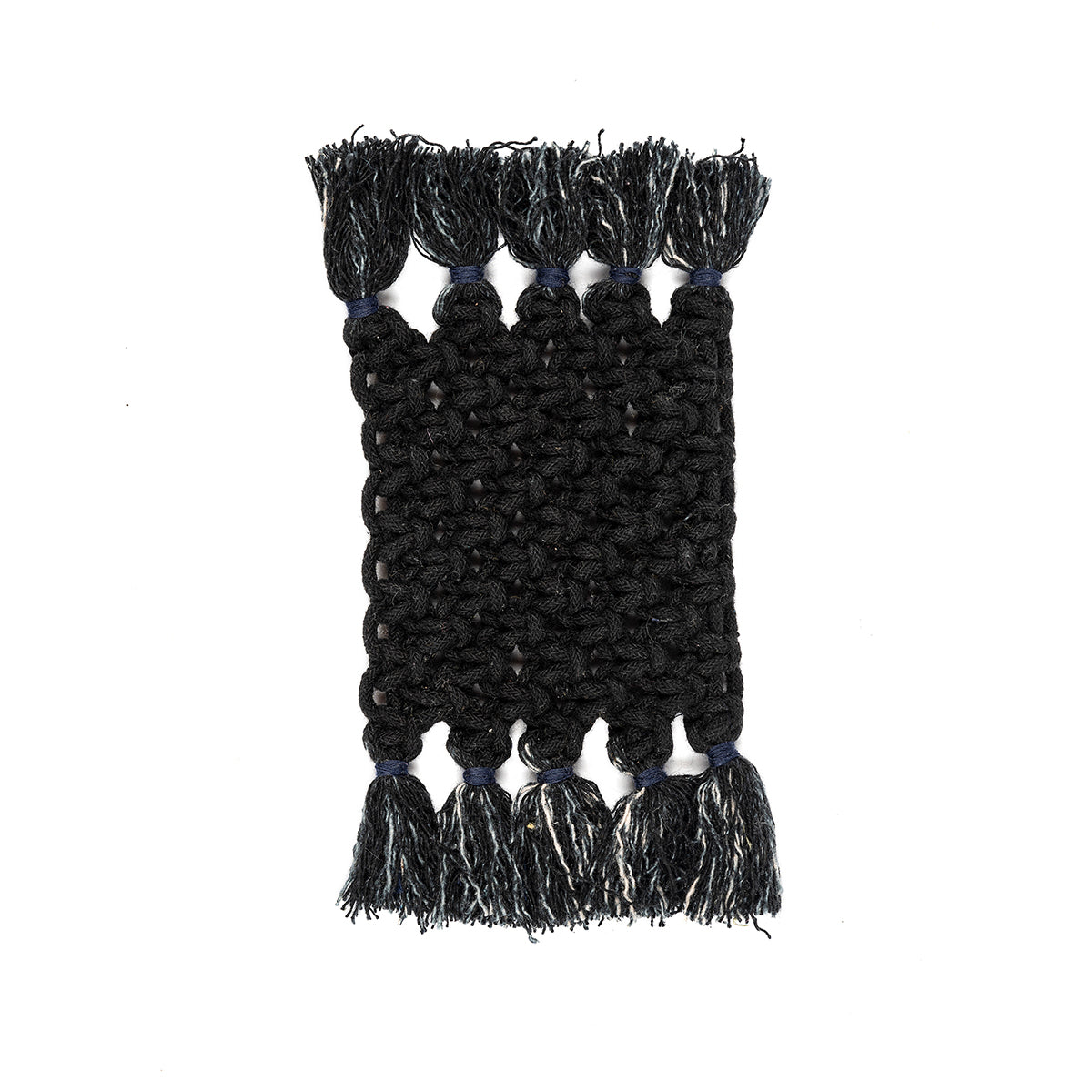 Classic Fringe Hand-Knotted Coaster