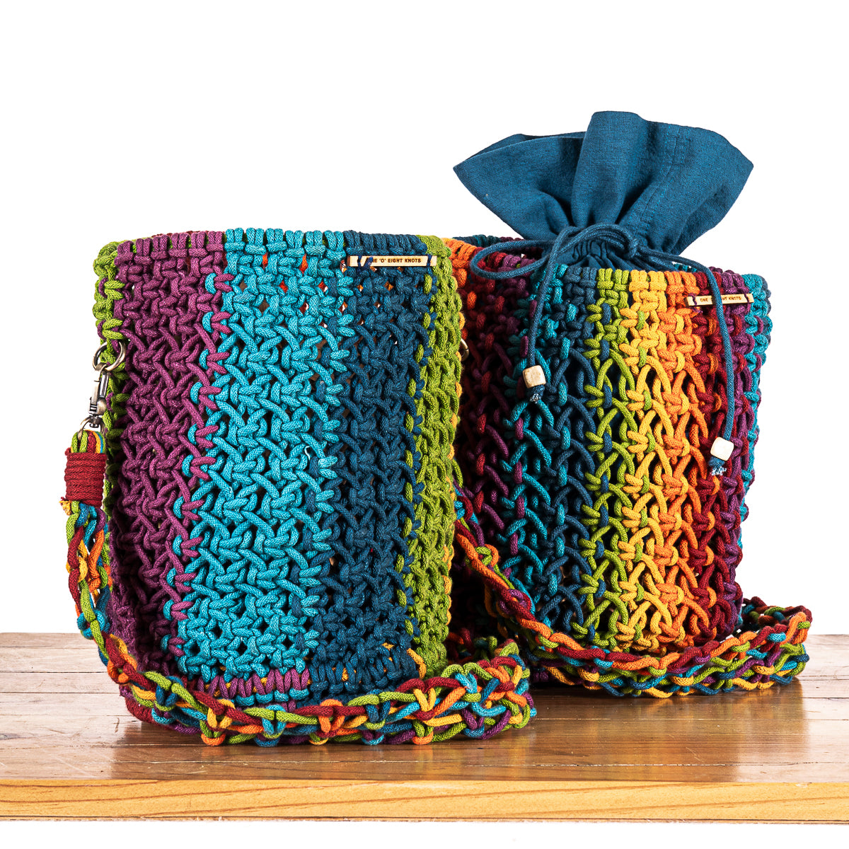 Cosmos Blended Hand-Knotted Bucket Bag